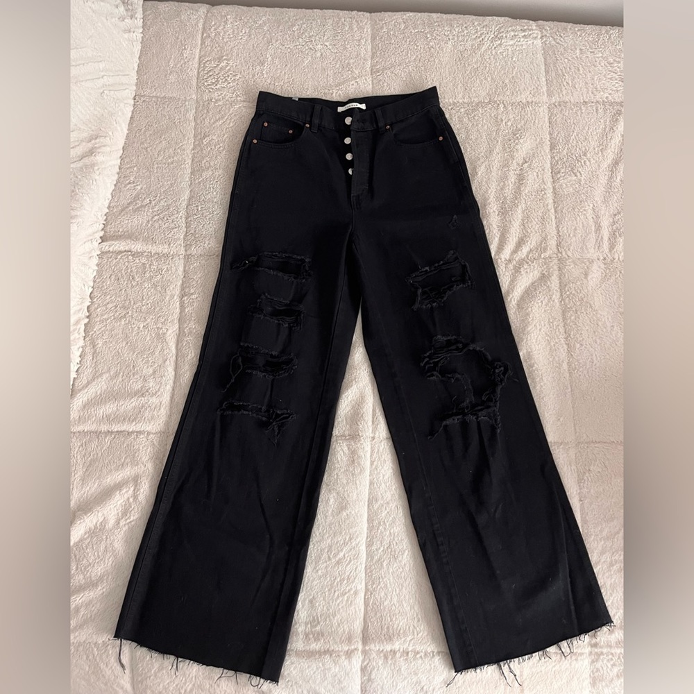 Black PacSun Wide Leg Jeans